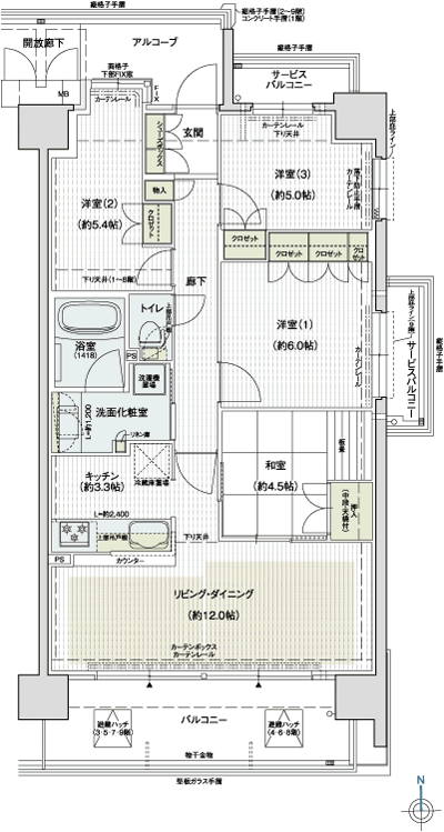 Floor: 4LDK, occupied area: 78.86 sq m, Price: 33.8 million yen