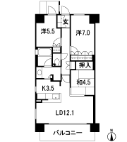 Floor: 3LDK, occupied area: 73.02 sq m, Price: 31.5 million yen