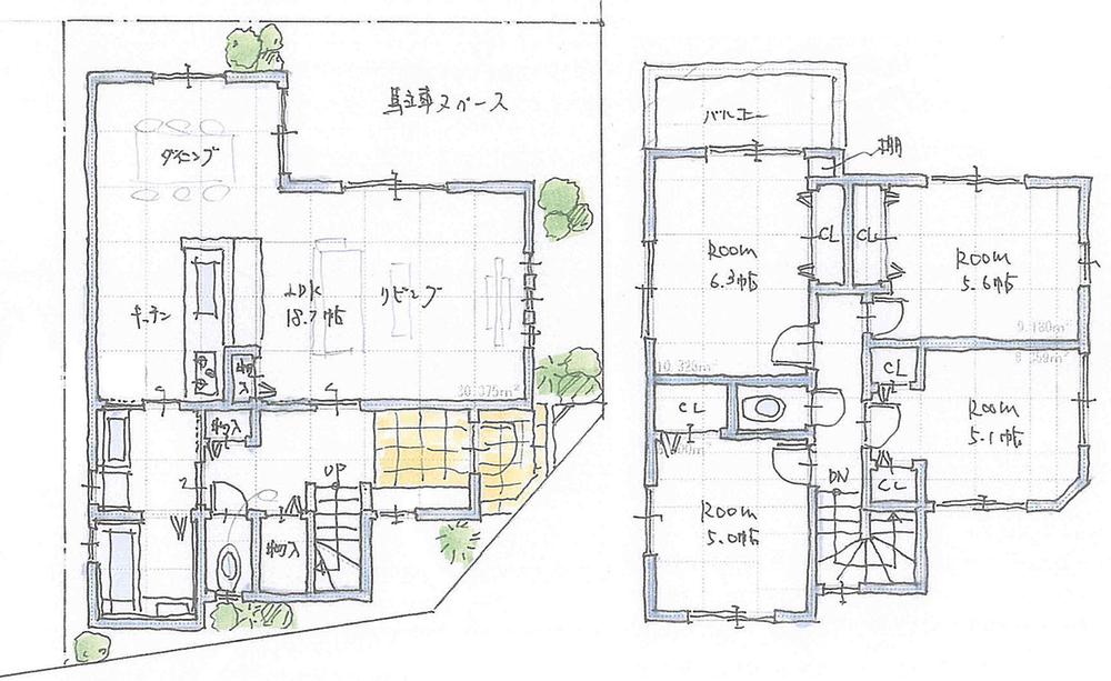 Floor plan. 32,800,000 yen, 4LDK, Land area 83.25 sq m , Building area 97.68 sq m floor plan