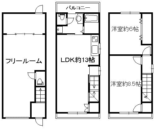 Floor plan. 12.8 million yen, 2LDK + S (storeroom), Land area 39.81 sq m , Overrides the current state per building area 92.63 sq m outline. 