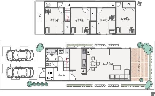 Floor plan. 37,800,000 yen, 4LDK, Land area 126.54 sq m , Building area 106.92 sq m floor plan Plan can be changed.