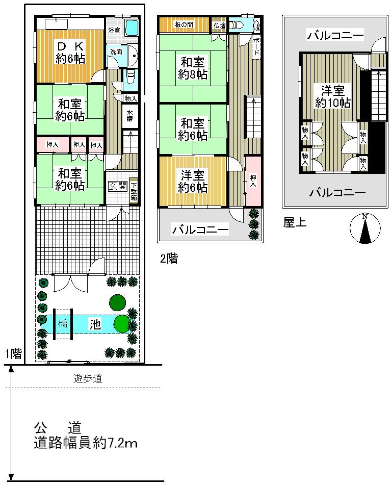 Floor plan. 29,800,000 yen, 6LDK, Land area 144.62 sq m , Building area 111.68 sq m
