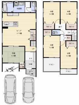 Floor plan. 290m until cedar pharmacy Hayashiji shop