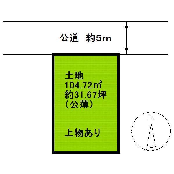 Compartment figure. Land price 15.8 million yen, Land area 104.72 sq m