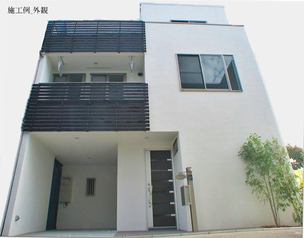 Building plan example (exterior photos). Appearance construction cases Building price 17 million yen, Building area 99.06 sq m