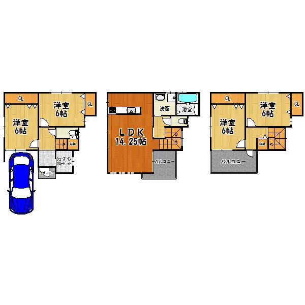 Floor plan. 29,800,000 yen, 4LDK, Land area 89 sq m , Building area 103.31 sq m