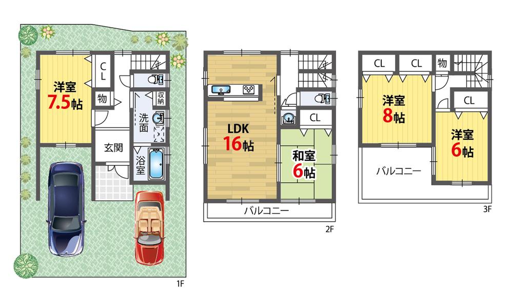 Floor plan. 32,800,000 yen, 4LDK, Land area 82 sq m , Building area 70 sq m floor plan