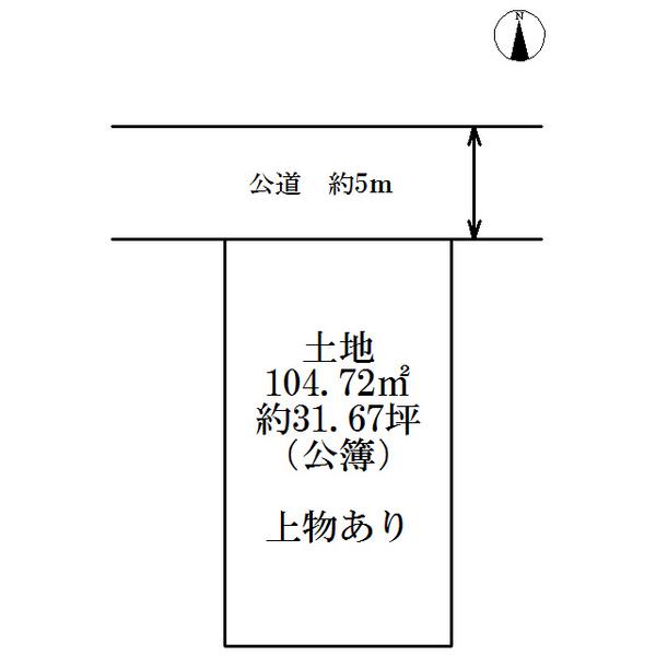 Compartment figure. Land price 15.8 million yen, Land area 104.72 sq m