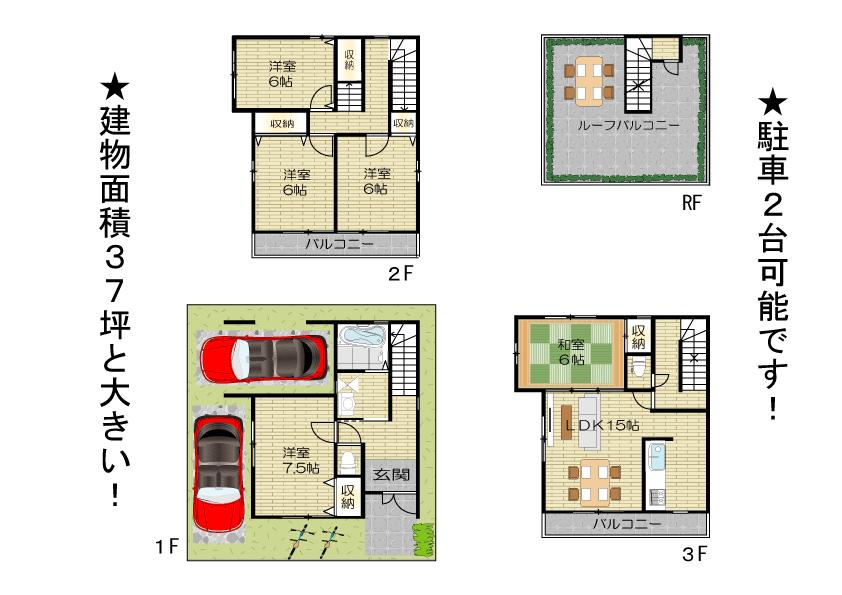 Other. 3-story 5LDK + Sky balcony