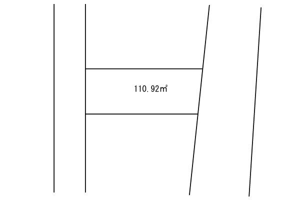 Compartment figure. Land price 22,800,000 yen, Land area 110.92 sq m