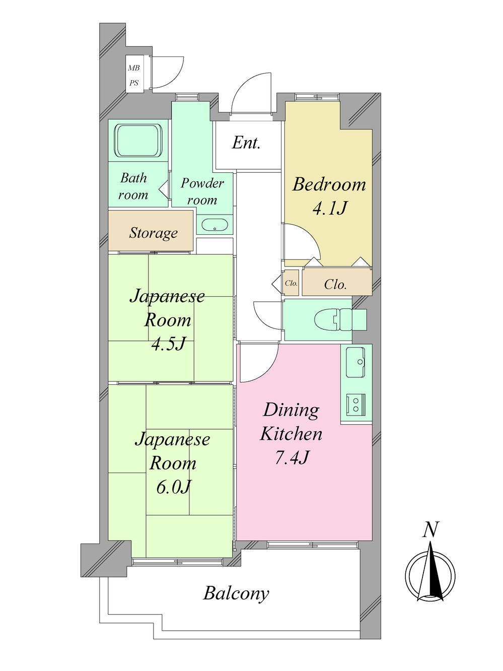 Floor plan. 3LDK, Price 12.8 million yen, Occupied area 51.81 sq m , The best part of the balcony area 8.88 sq m Japanese-style room. Questions, Preview hope customers Suteiwan Contact: We look forward to contact Matsushita 090-7093-5008.