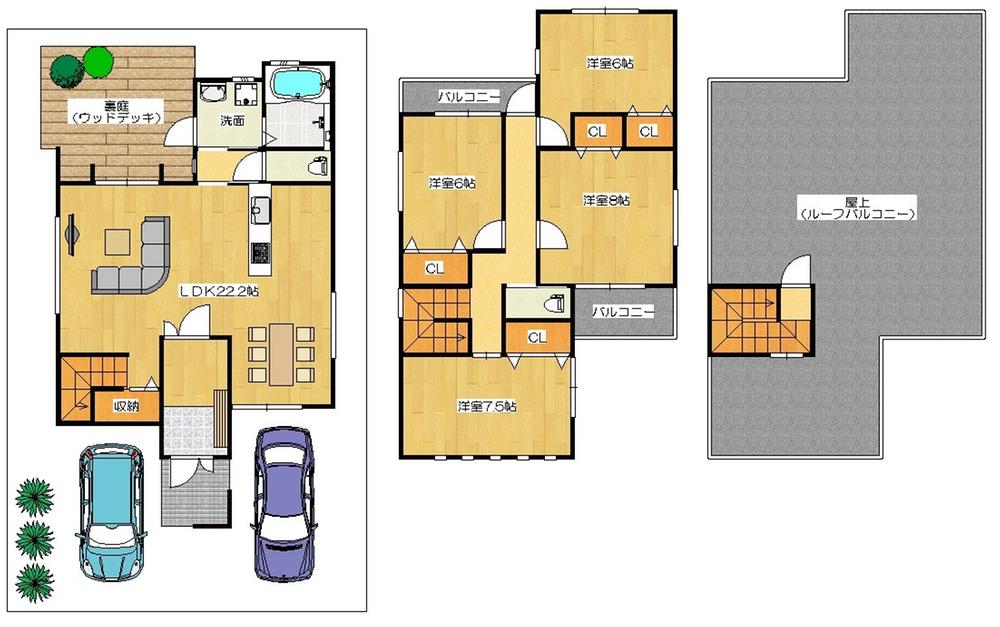 Floor plan. 36,900,000 yen, 4LDK, Land area 139.69 sq m , Building area 118.66 sq m