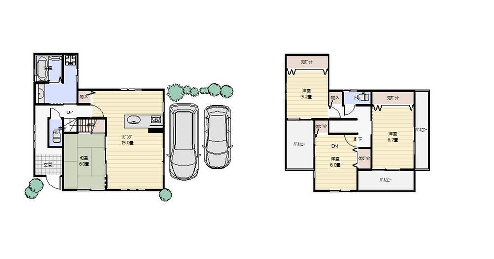 Floor plan. Price 30,800,000 yen, 4LDK, Land area 95.92 sq m , Building area 98.82 sq m