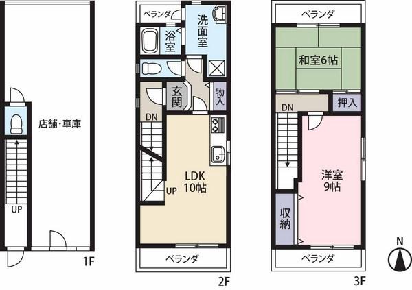 Floor plan. 15.8 million yen, 2LDK, Land area 58.31 sq m , Building area 98.82 sq m