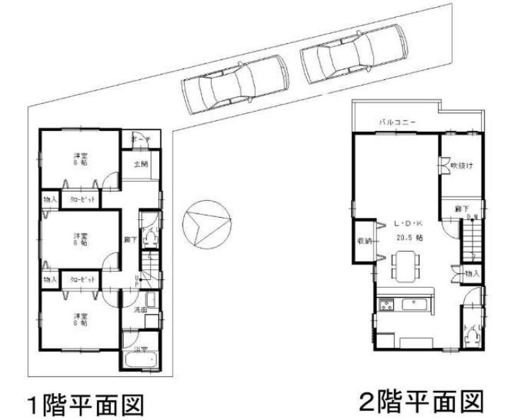 Floor plan. (No. 3 locations), Price 29,800,000 yen, 3LDK, Land area 117.06 sq m , Building area 93.96 sq m
