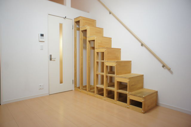 Living and room. Produce a nice room is housed stairs