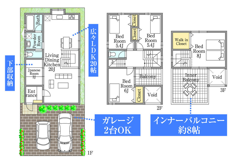 Floor plan. 29,800,000 yen, 4LDK, Land area 91.35 sq m , Building area 110.16 sq m
