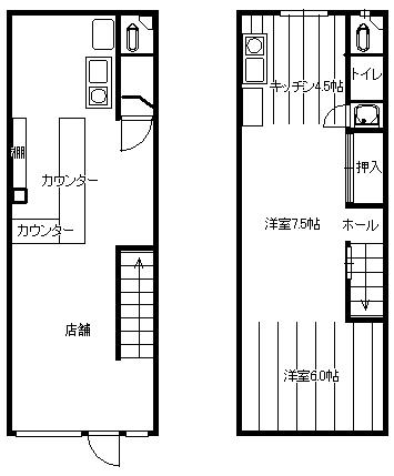 Floor plan. 6.5 million yen, 2DK, Land area 37.09 sq m , Building area 53.55 sq m
