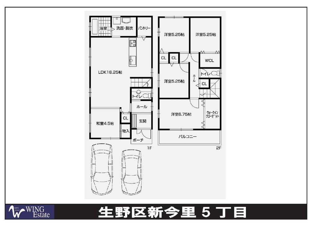Floor plan. 29,800,000 yen, 5LDK, Land area 102.9 sq m , Building area 110.2 sq m