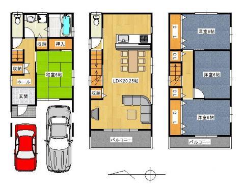 Building plan example (floor plan). Building plan example