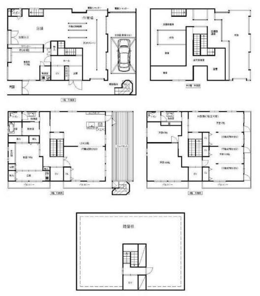 Floor plan. 85,800,000 yen, 5LDK+S, Land area 190.67 sq m , Building area 399.34 sq m