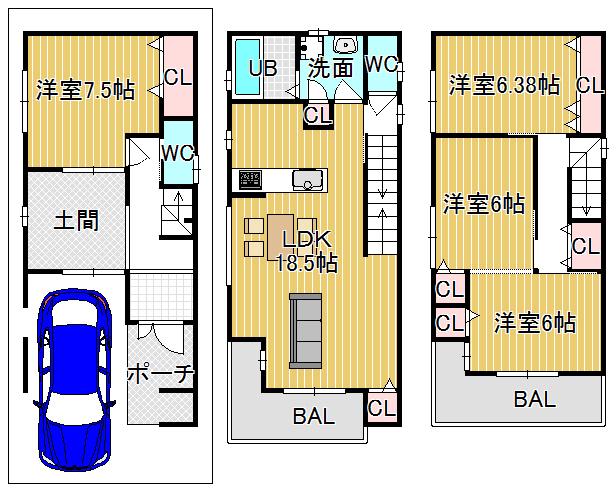 Floor plan. (Reference Plan), Price 30,800,000 yen, 4LDK, Land area 60 sq m , Building area 126.14 sq m