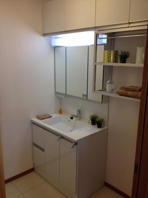 Wash basin, toilet. Storage is there plenty of vanity functionality preeminent!