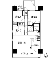 Floor: 3LDK, occupied area: 72.36 sq m, Price: 32,400,000 yen ~ 35,700,000 yen