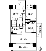 Floor: 3LDK, occupied area: 75.75 sq m, Price: 38.1 million yen