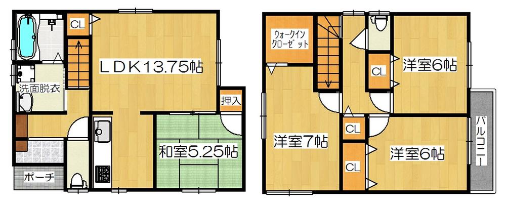 Floor plan. (No. 2 locations), Price 32,800,000 yen, 4LDK, Land area 91.16 sq m , Building area 92.34 sq m