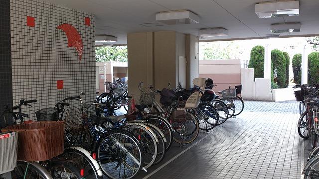Other common areas. Bicycle parking is roofed!