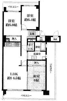 Floor plan. 3LDK, Price 19.5 million yen, Occupied area 79.41 sq m , Balcony area 29.33 sq m