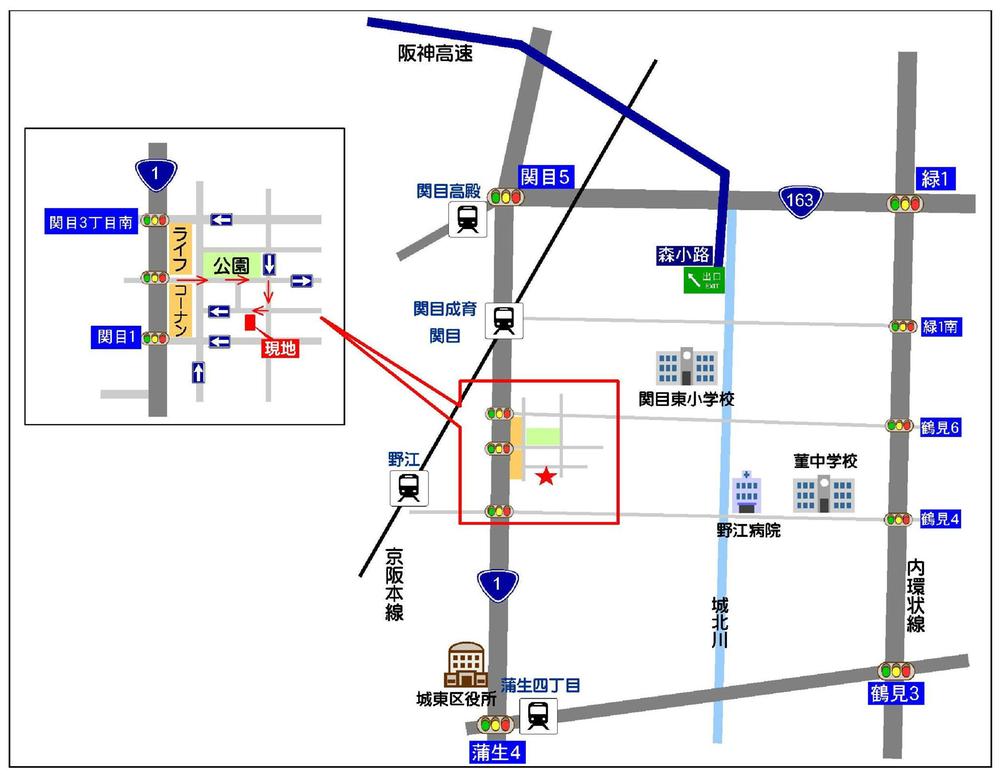 Local guide map