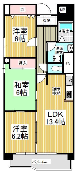 Floor plan. 3LDK, Price 17.6 million yen, Footprint 74 sq m , Balcony area 9.28 sq m the entire large-scale renovation completed! Certainly once please preview!