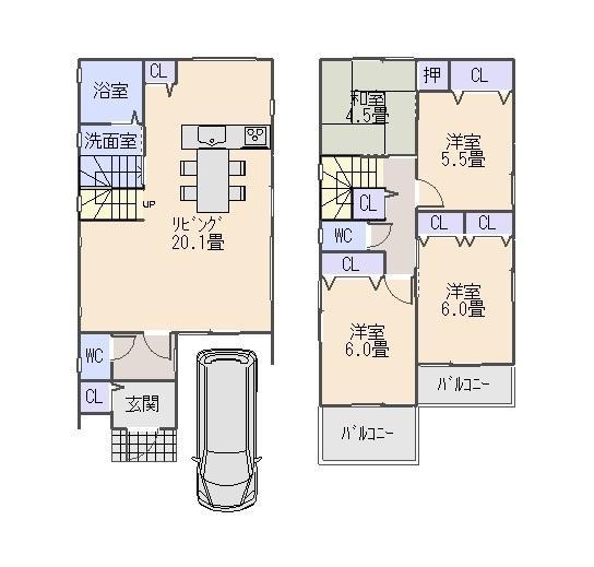 Floor plan. Two-story 4LDK Please tell us the reference plan your dream of plan