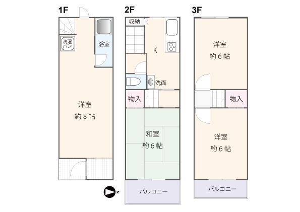 Floor plan. 58.54 is 4K of sq m. 
