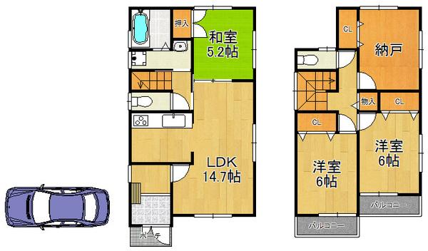 Floor plan. 30,800,000 yen, 4LDK, Land area 112.32 sq m , Friendly home to people of building area 92.34 sq m barrier-free housing