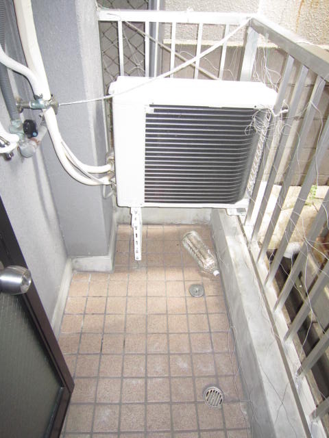 Balcony. Washing machine balcony location
