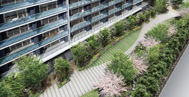 City Terrace Imafuku Tsurumi. (living ・ kitchen ・ bath ・ bathroom ・ toilet ・ balcony ・ terrace ・ Private garden ・ Storage, etc.)