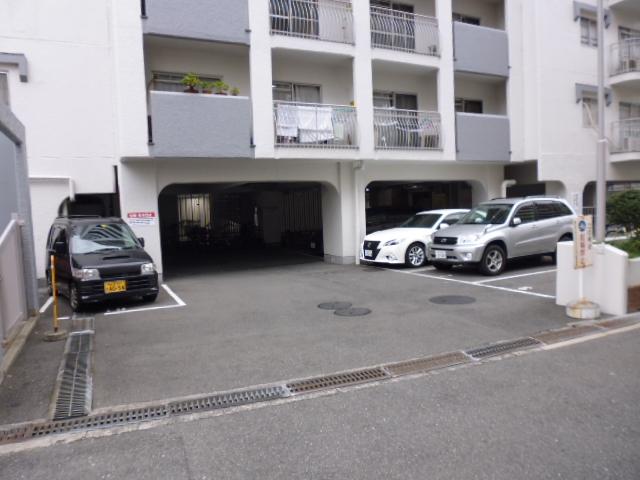 Parking lot. Common areas