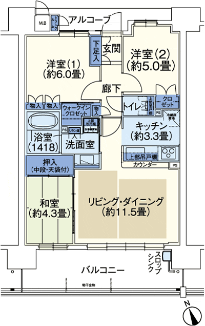 Floor: 3LDK, occupied area: 66.06 sq m, Price: 29,900,000 yen ~ 32.7 million yen