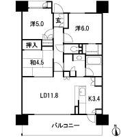 Floor: 3LDK, occupied area: 70.45 sq m, Price: 32,200,000 yen ~ 35.4 million yen