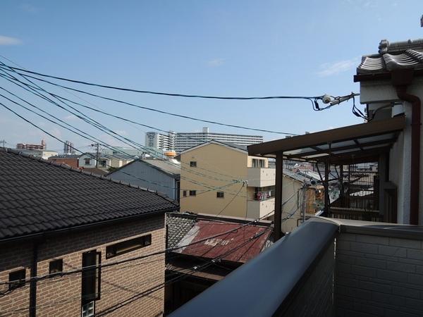 View photos from the dwelling unit. The view from the third floor balcony.