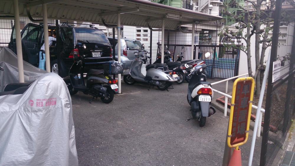 Parking lot. Motorcycle Parking
