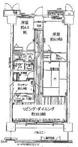 Floor plan. 3LDK, Price 18,800,000 yen, Occupied area 64.31 sq m , Balcony area 11.12 sq m