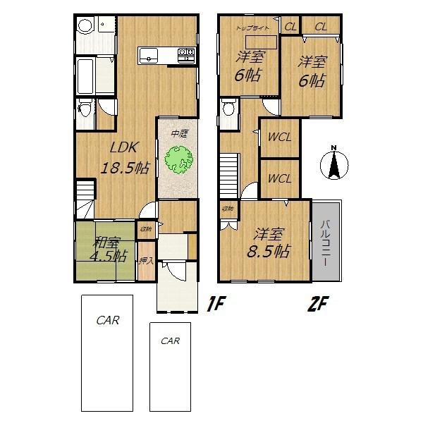 Floor plan. 44,800,000 yen, 4LDK, Land area 117.9 sq m , Building area 109.69 sq m