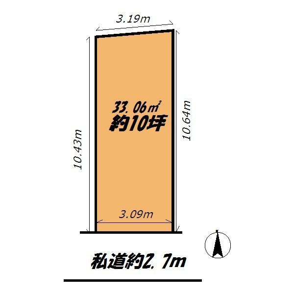 Compartment figure. Land price 3.6 million yen, Land area 33.03 sq m up to you also kill also take advantage of this land. 