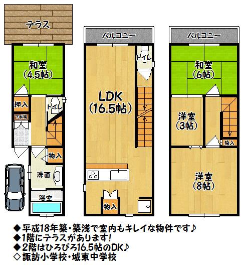 Floor plan. 24,300,000 yen, 4LDK, Land area 71.12 sq m , Building area 86.94 sq m floor plan