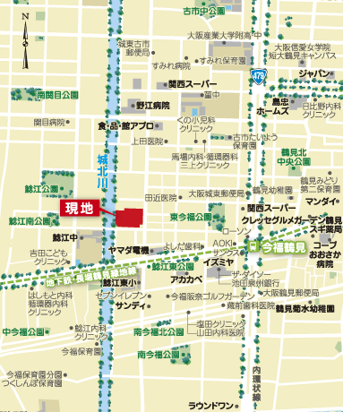 Current map. Some posted the map road ・ An excerpt of the facilities have been notation.