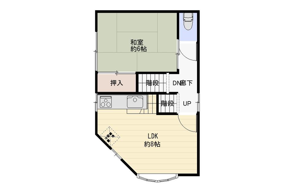 Floor plan. 22,800,000 yen, 4LDK + S (storeroom), Land area 40.8 sq m , Building area 89.1 sq m 2F plan view